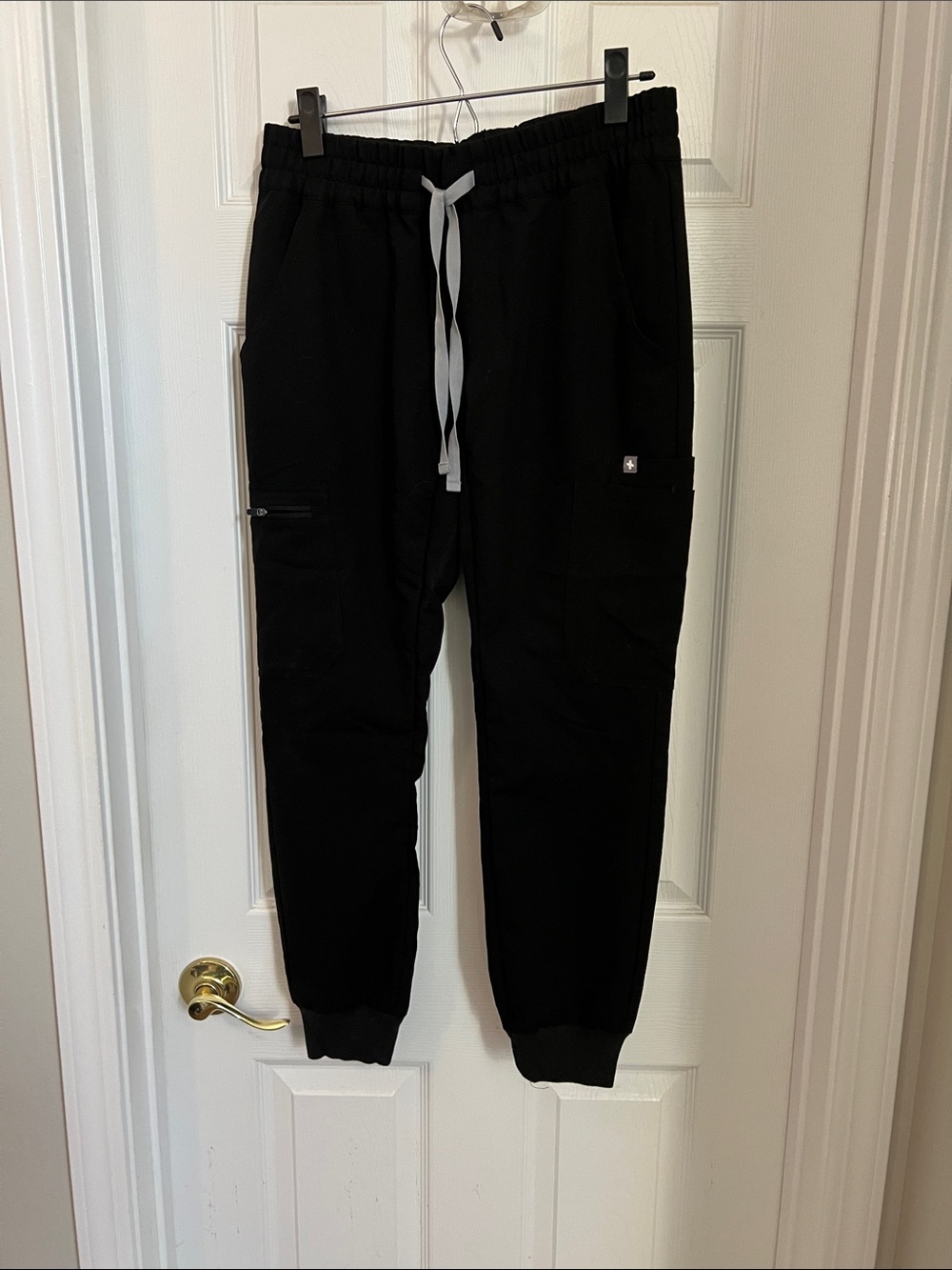 Figs Black Drawstring Jogger Pants